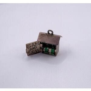 Vintage Sterling Silver "Sam and Lew" Outhouse Novelty Charm